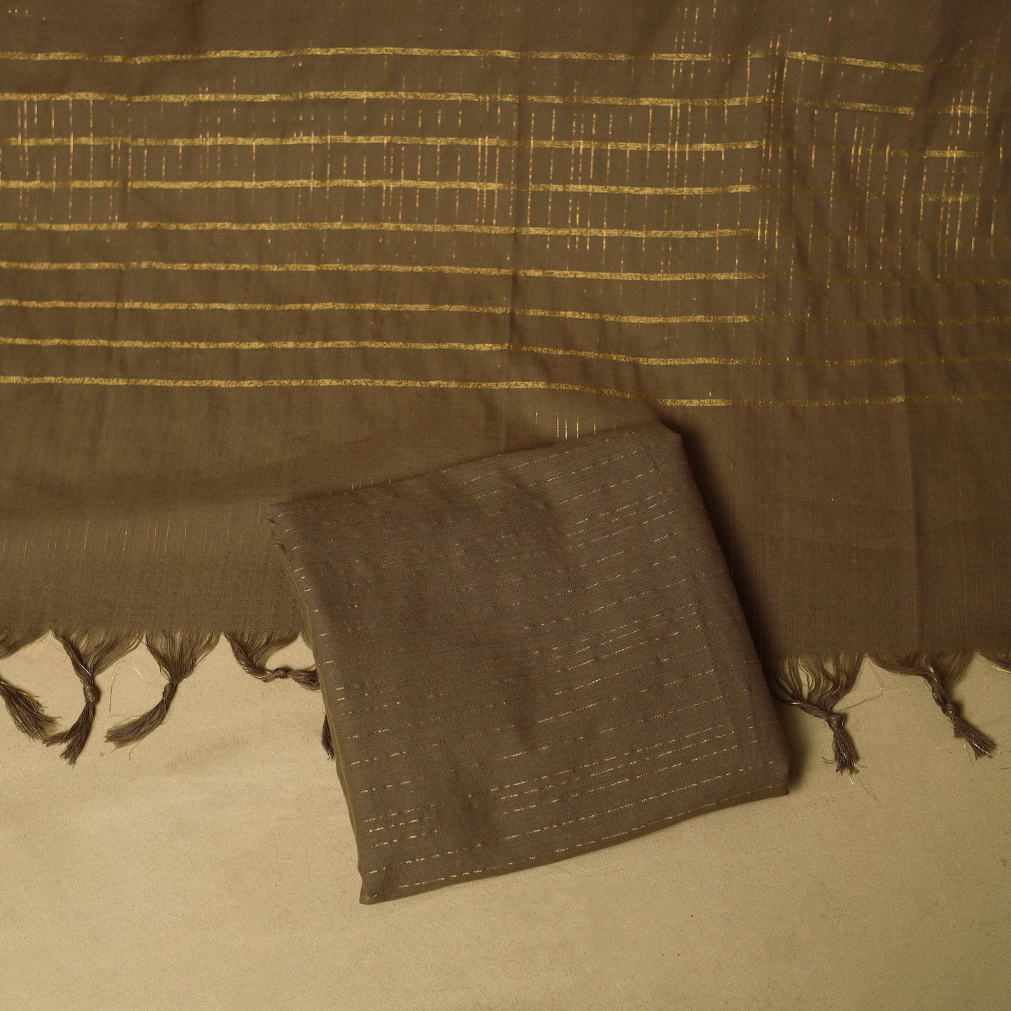 Zari buti jacquard cotton 3pc unstitched dress material 194