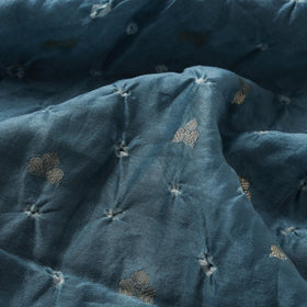 Zari buti silk tie-dye bandhani fabric 02 - handcrafted