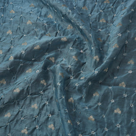 Zari buti silk tie-dye bandhani fabric 02 - handcrafted