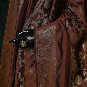 Zari work banarasi silk dupatta 09 - handcrafted