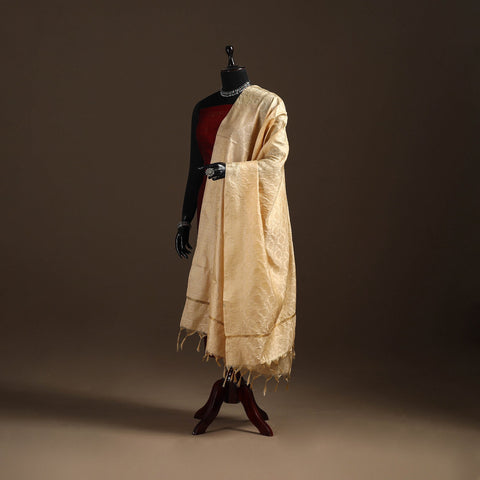 Zari work banarasi silk dupatta 25 - handcrafted