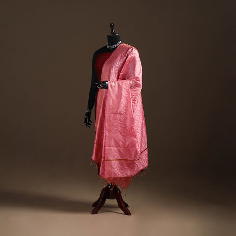 Zari work banarasi silk dupatta 26 - handcrafted