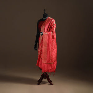 Zari work banarasi silk dupatta 34 - handcrafted