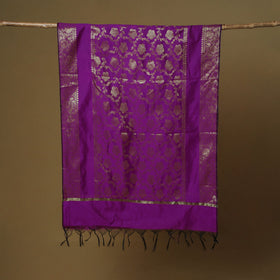 Zari work silk banarasi dupatta 05 - handcrafted