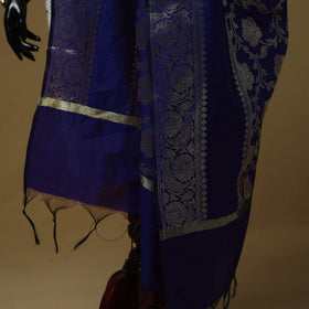 Zari work silk banarasi dupatta 06 - handcrafted