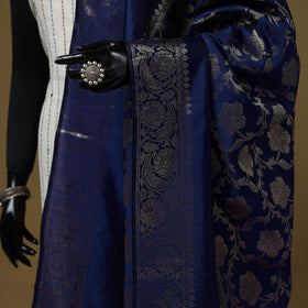 Zari work silk banarasi dupatta 06 - handcrafted