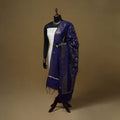 Zari work silk banarasi dupatta 06 - handcrafted