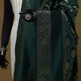 Zari work silk banarasi dupatta 07 - handcrafted