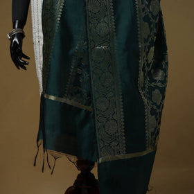 Zari work silk banarasi dupatta 07 - handcrafted