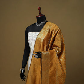 Zari work silk banarasi dupatta 17 - handcrafted