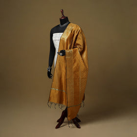 Zari work silk banarasi dupatta 17 - handcrafted