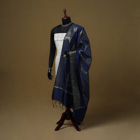 Zari work silk banarasi dupatta 22 - handcrafted