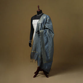 Zari work silk banarasi dupatta 23 - handcrafted