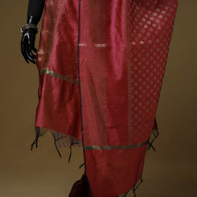 Zari work silk banarasi dupatta 24 - handcrafted
