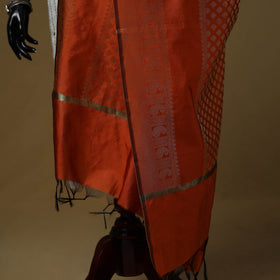 Zari work silk banarasi dupatta 25 - handcrafted