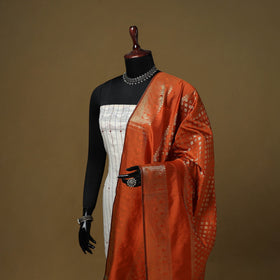 Zari work silk banarasi dupatta 25 - handcrafted