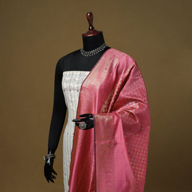 Zari work silk banarasi dupatta 27 - handcrafted
