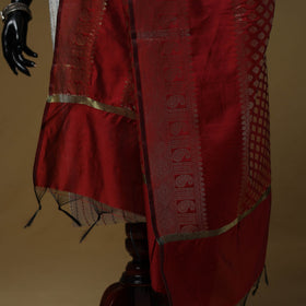 Zari work silk banarasi dupatta 28 - handcrafted