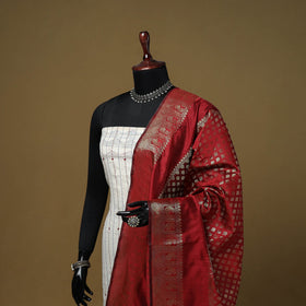 Zari work silk banarasi dupatta 28 - handcrafted