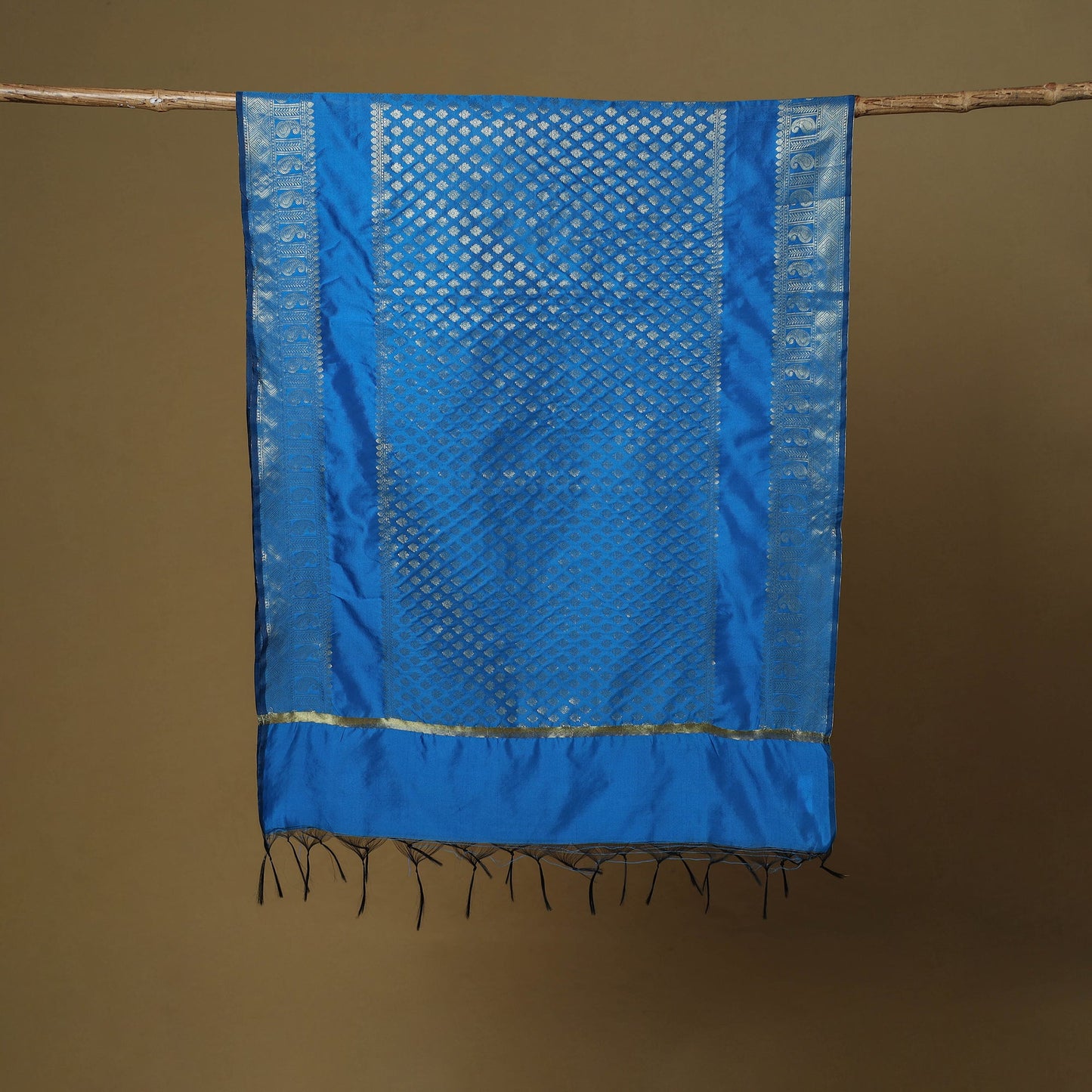 Zari work silk banarasi dupatta 29 - handcrafted