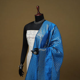 Zari work silk banarasi dupatta 29 - handcrafted