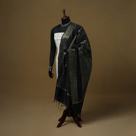 Zari work silk banarasi dupatta 30 - handcrafted