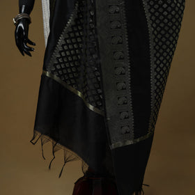 Zari work silk banarasi dupatta 30 - handcrafted