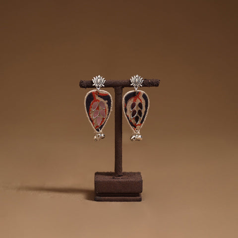 Zoya mirror & ghungroo work gs fabart handmade earrings