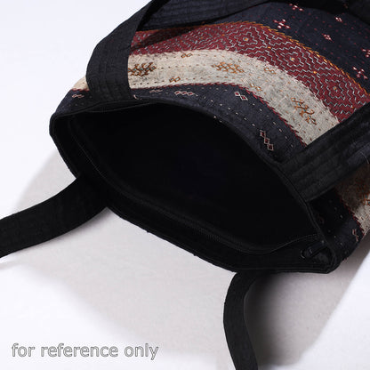 Black - Kutch Dhebariya Hand Embroidery Shoulder Bag