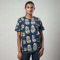  Bindaas Block Art Printed Cotton Round Neck T-shirt 