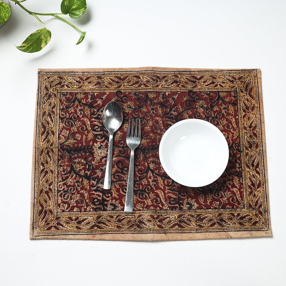 block printed table mat