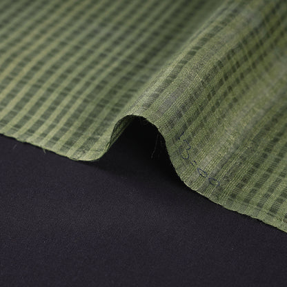 Vidarbha Tussar Silk Checks Handloom Fabric