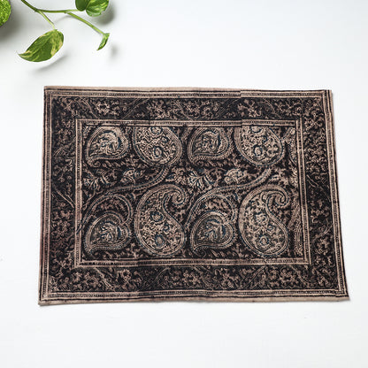 Original Pedana Kalamkari Block Printing Cotton Table Mat (18 x 13 in)