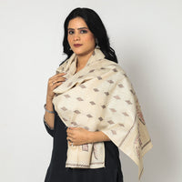 Bengal Kantha Embroidery Tussar Silk Handloom Stole