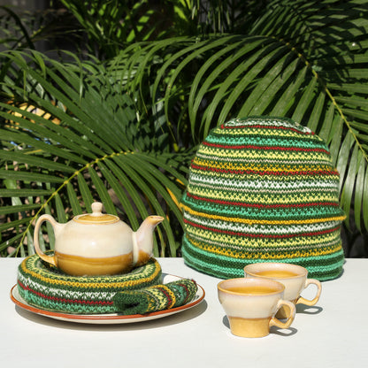Kumaun Hand-knitted Woolen Tea Cozy Set