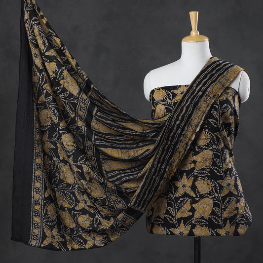 3pc Kutch Batik Printing Cotton Suit Material Set