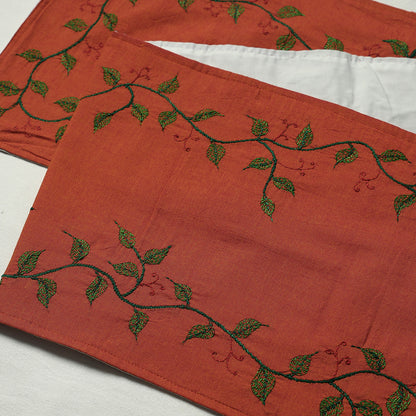 Chandi Mati Kantha Work Silk Cotton Table Runner