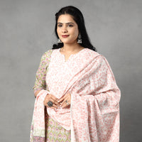 Sanganeri Kurta with Palazzo & Dupatta Set