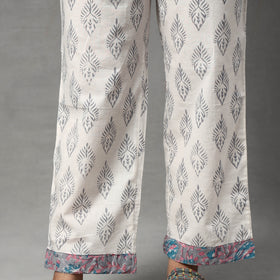 Buy Sanganeri Block Printing Cotton Kurta with Palazzo & Dupatta Set Online at iTokri.com
