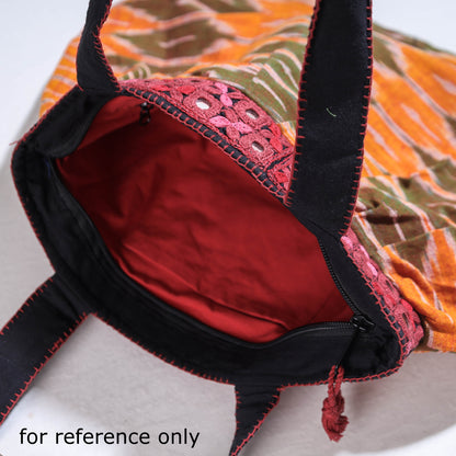 Lambani Mirror Work Hand Embroidery Cotton Shoulder Bag