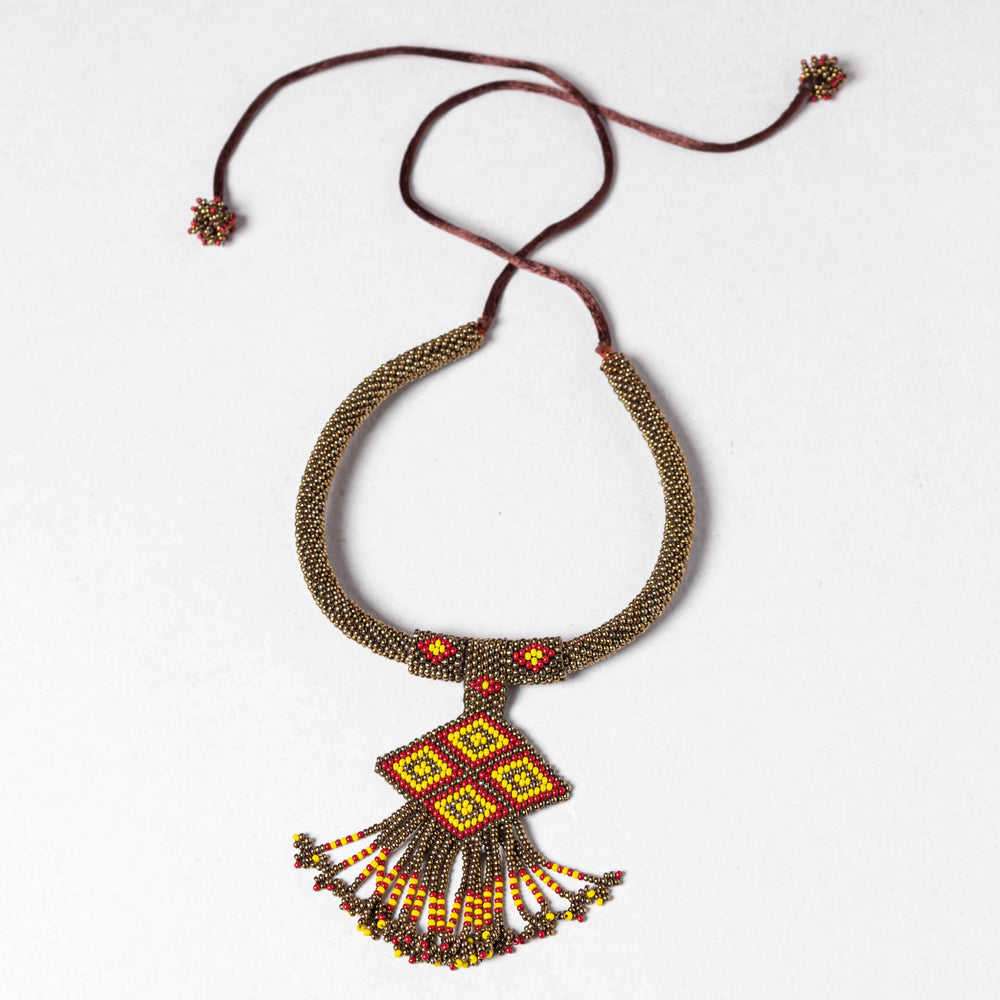 handmade beadwork necklace