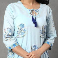 Sanganeri Kurta with Palazzo & Dupatta Set
