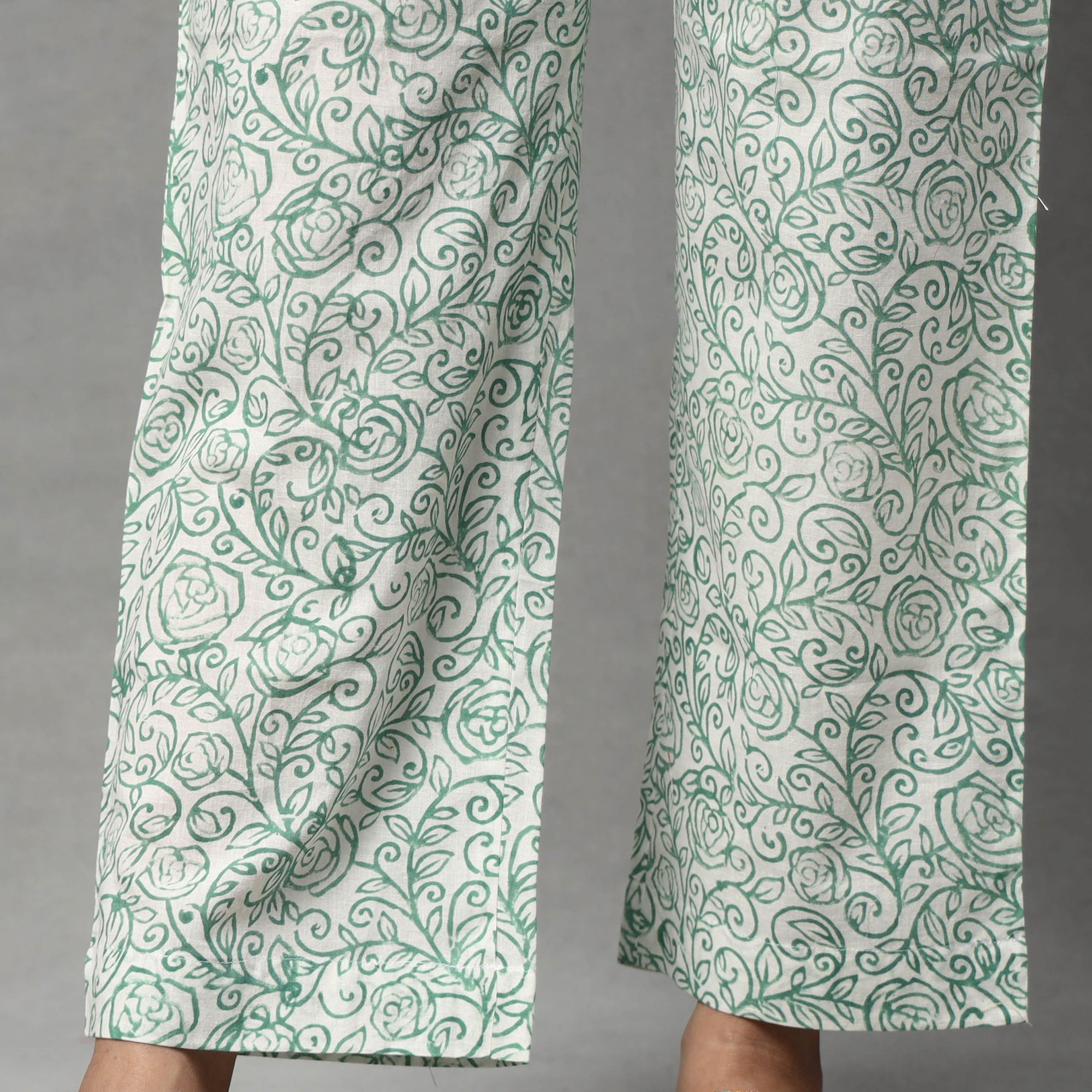 Sanganeri Kurta with Palazzo & Dupatta Set