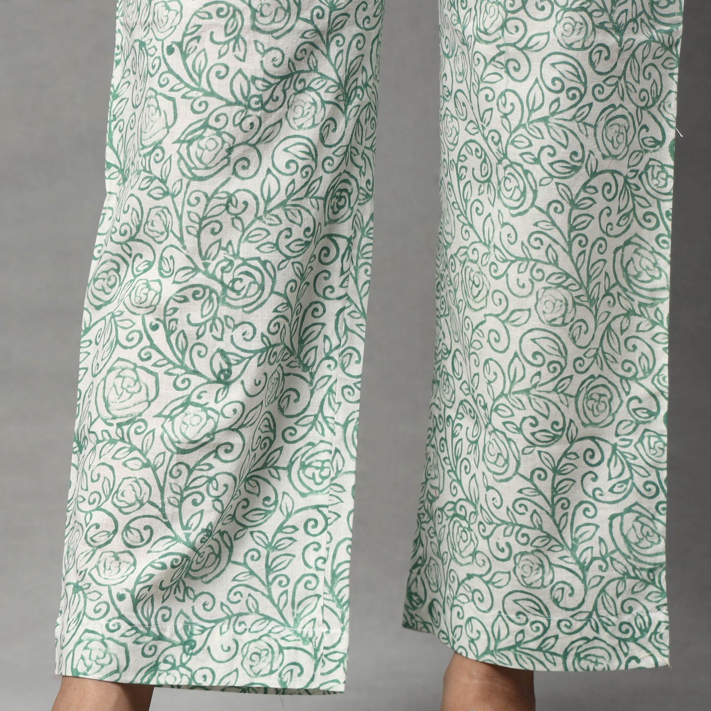 Sanganeri Kurta with Palazzo & Dupatta Set
