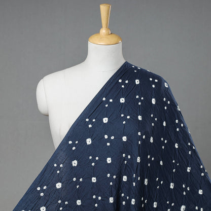 Royal Blue - Kutch Bandhani Tie-Dye Mul Cotton Fabric 02