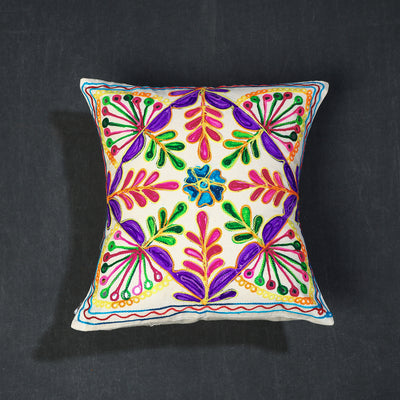 Aari Embroidery Cushion Cover