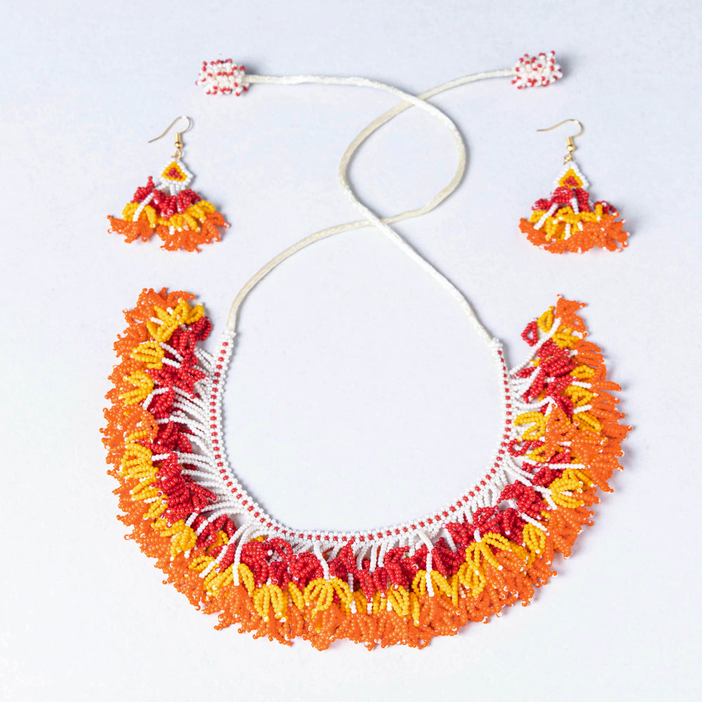 neemuch beadwork necklace set