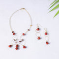 Handmade Natural Adenanthera Pavonina Seeds Necklace Set