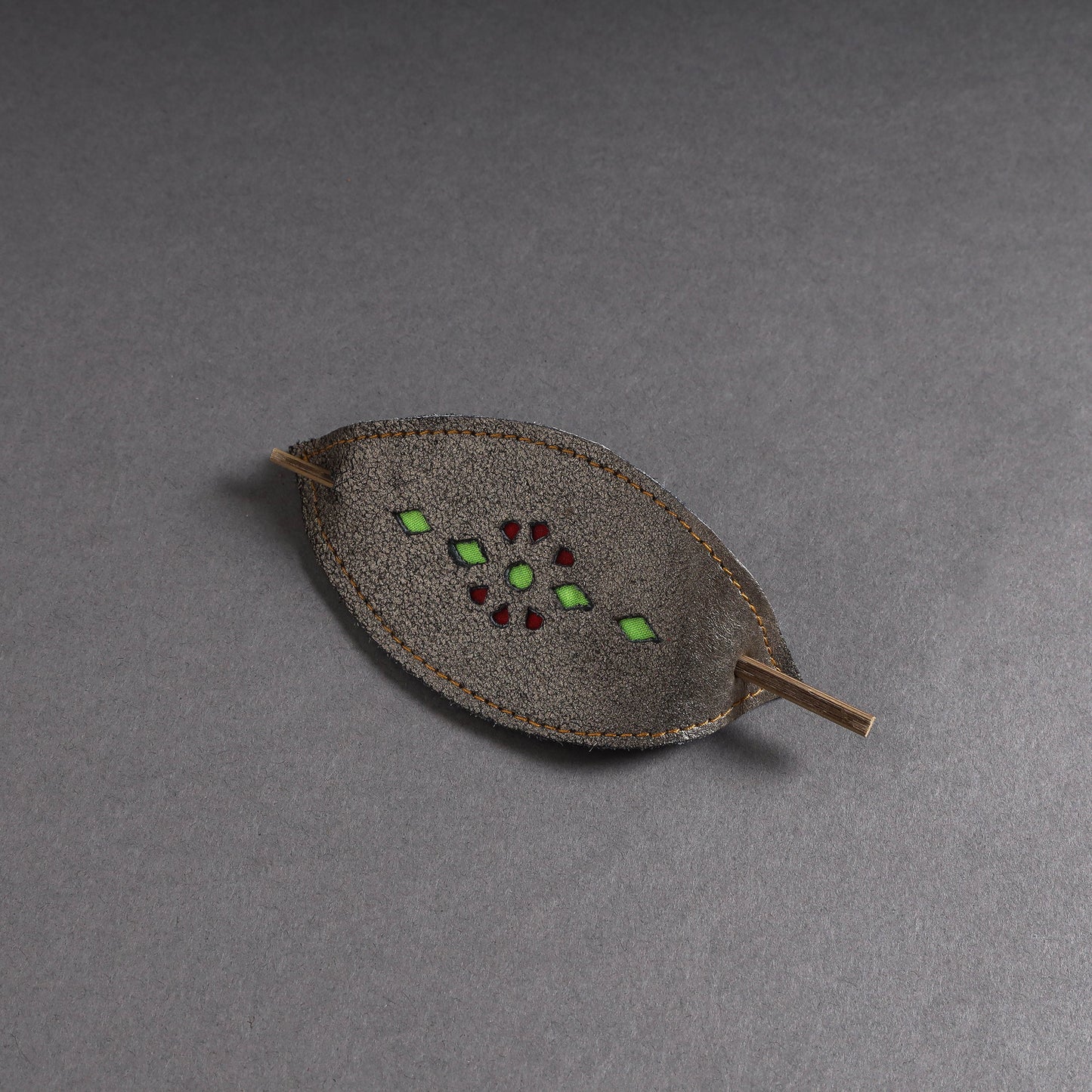 Leather Hair Pin
