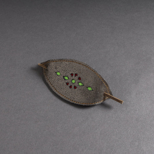 Leather Hair Pin
